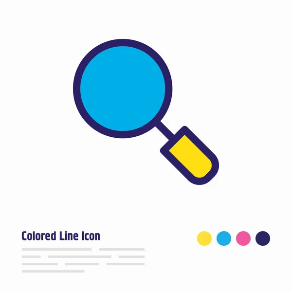 Ilustración de la línea de color icono de búsqueda. Hermoso elemento del lugar de trabajo también se puede utilizar como elemento icono de aumento . — Foto de Stock