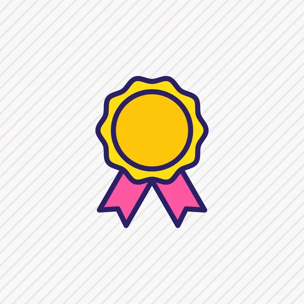 Illustration of reward icon colored line. Beautiful sport element also can be used as award icon element. — 스톡 사진