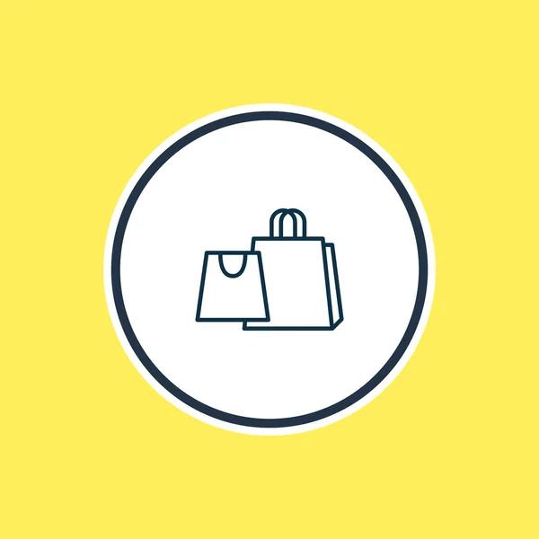 Vektor-Illustration der Shopping-Icon-Linie. schöne Aktivitäten Element kann auch als Merchandise-Symbol Element verwendet werden. — Stockvektor