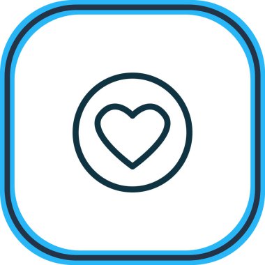 Vektör çizim simgesini çizgi gibi. Güzel media öğesi de sevgili simge öğesi olarak kullanılabilir.