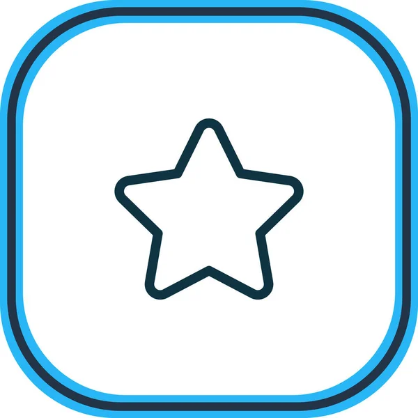 Illustration de la ligne d'icône étoile. Bel élément de passe-temps peut également être utilisé comme élément d'icône préféré . — Photo