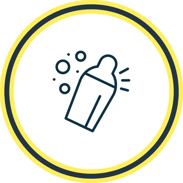 Vector illustratie van shaker icoon lijn. Mooi alcohol element kan ook gebruikt worden als drank mixer icoon element. — Stockvector
