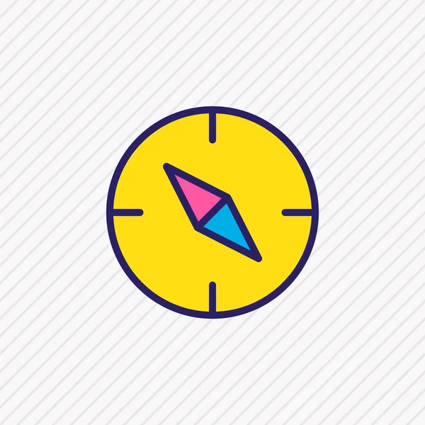 Illustration of orientation icon colored line. Beautiful location element also can be used as compass icon element. — Stock Photo, Image