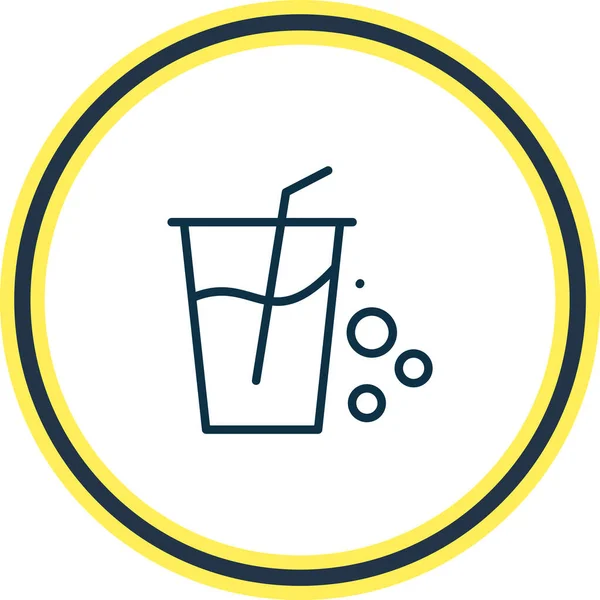 Illustration av läsk ikonen linje. Vacker dryck element kan också användas som juice flaska ikon element. — Stockfoto