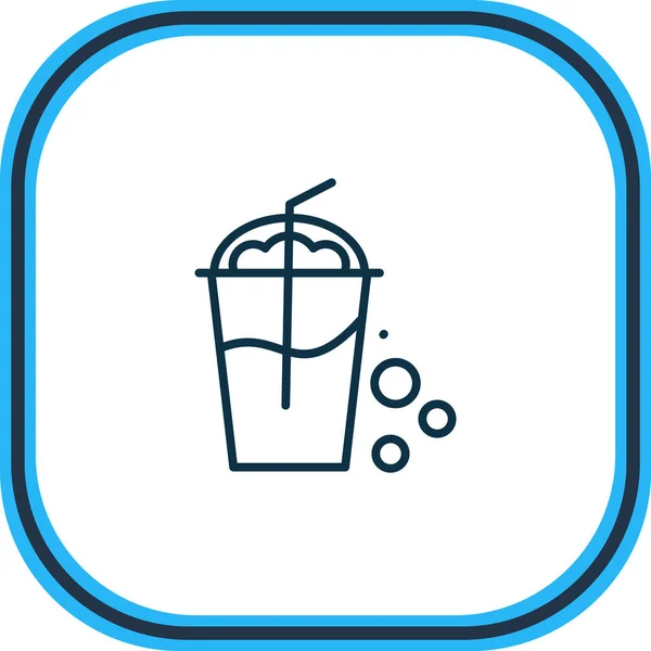 Vector illustration of smoothie icon line. Beautiful alcohol element also can be used as cocktail icon element. — Stock Vector
