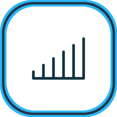 Yüksek kablosuz ikon hattının çizimi. Güzel İnternet ögesi güçlü simge ögesi olarak da kullanılabilir.