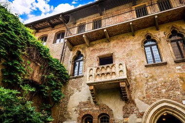 balkon Juliet'in evin Verona, İtalya
