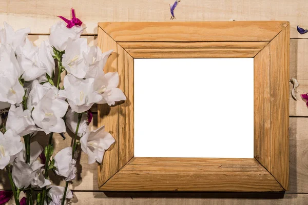 Fotoram med blommor - ram för foto — Stockfoto