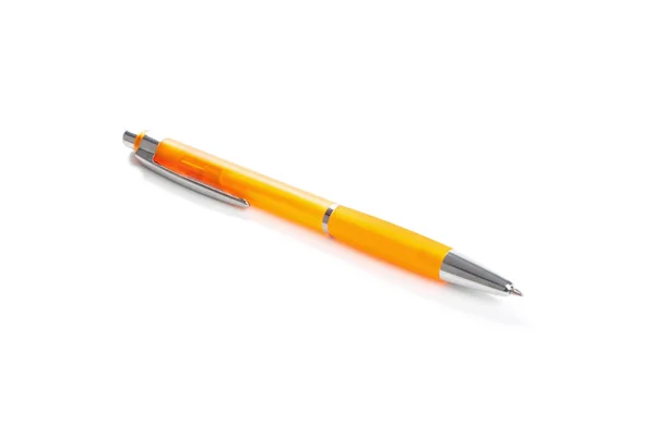 Oranžový propisovací pero — Stock fotografie
