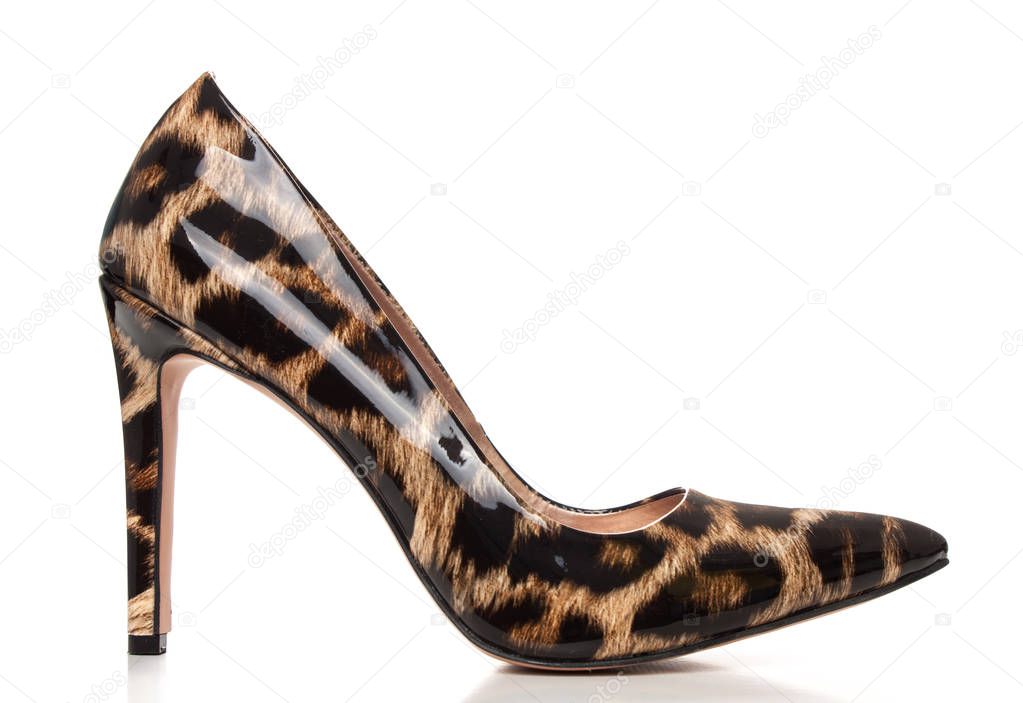 tiger print high heels