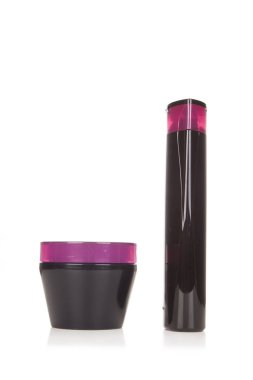 Kozmetik, nemlendirici, şişe. Farklı Kozmetik Şişeler Isola