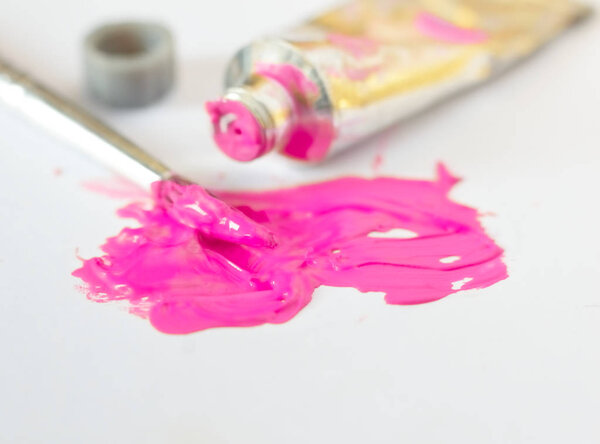 colorful waterl paint for drawing