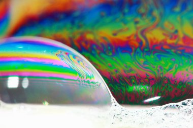 Arka planlar için makro fotoğrafçılık üzerine güzel baloncuk