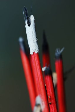 Tayland 'da geleneksel tütsü yanığı makro arkaplan için