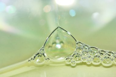 Arka planlar için makro fotoğrafçılık üzerine güzel baloncuk