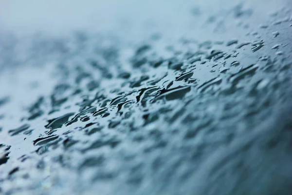 Gota Lluvia Fresca Naturaleza Vidrio Limpio Para Fondo — Foto de Stock