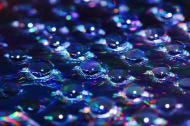 Güzel ışık arkaplanı için CD 'deki düşüş yansıması