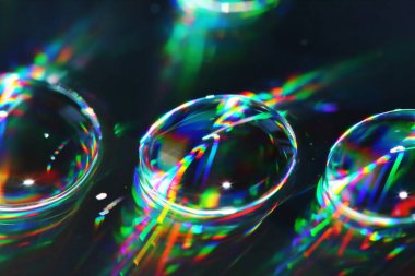 Güzel ışık arkaplanı için CD 'deki düşüş yansıması