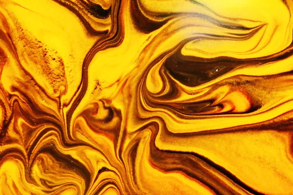 Piękny Mix Czarny Żółty Kolor Wody Abstrakcyjnej Tekstury Dla Piekarni — Zdjęcie stockowe