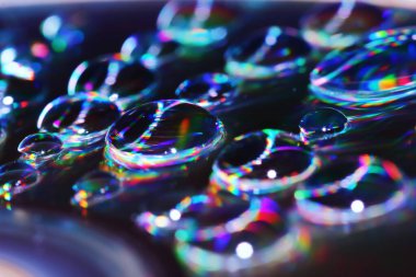 Güzel ışık arkaplanı için CD 'deki düşüş yansıması