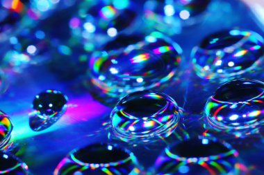 Güzel ışık arkaplanı için CD 'deki düşüş yansıması