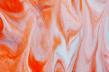 Soyut ve kabartma için dokular ve turuncu ve beyaz su renkleri