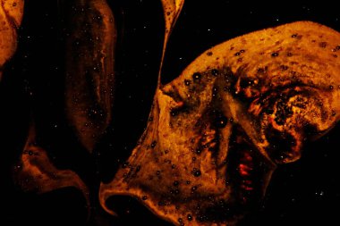 Soyut ve fırın alanı için dokular ve siyah ve sarı renklerin güzel bir karışımı