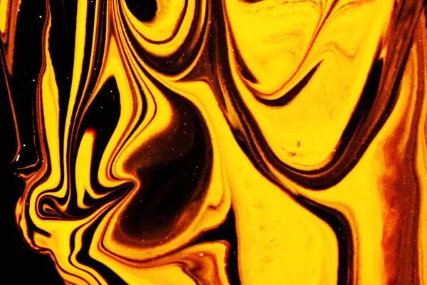 Hermosa Mezcla Negro Amarillo Acuarela Para Abstracto Textura Para Bakcground — Foto de Stock