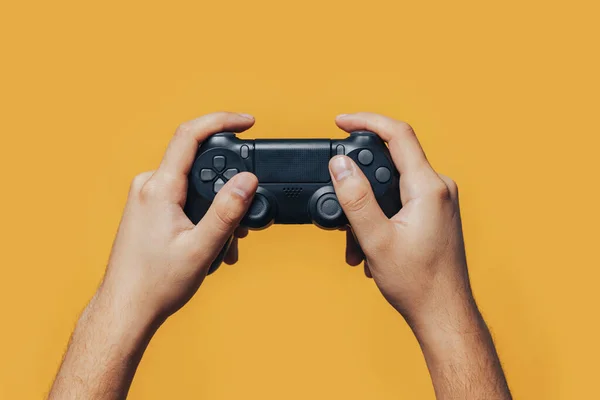 Gamepad v ruce — Stock fotografie