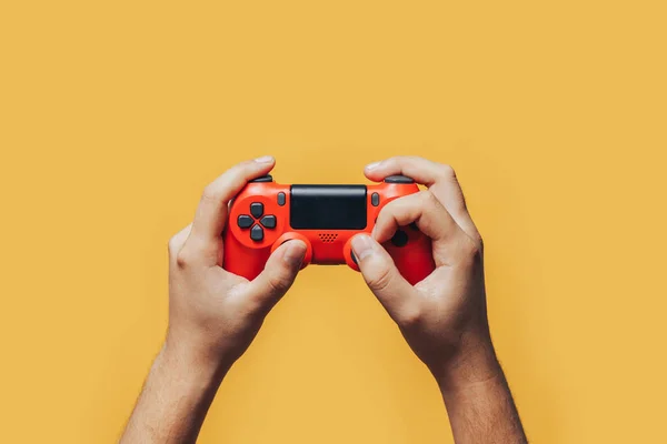 Gamepad in hands — Stock Photo, Image