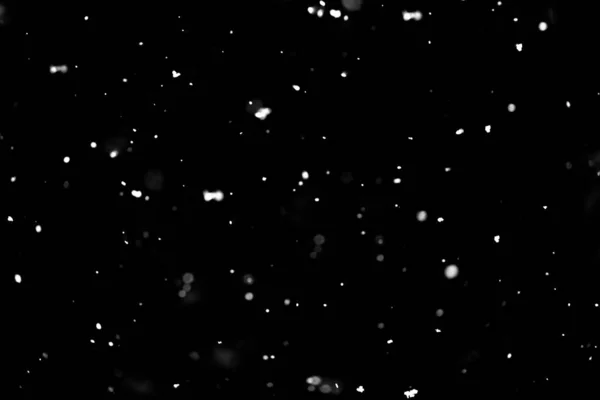 Śnieg na czarnym tle — Zdjęcie stockowe