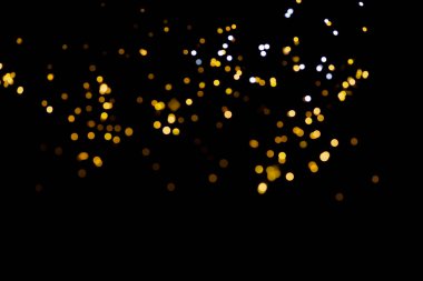 Siyah arkaplanda parlayan ışıklar