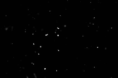 siyah arka plan üzerine kar