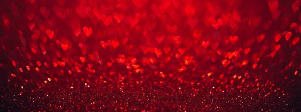 День святого Валентина фон с сердцами bokeh — стоковое фото