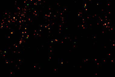 Siyah arkaplanda parlayan ışıklar