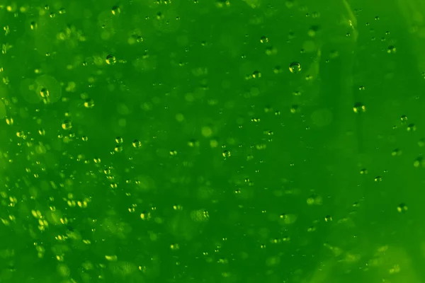 Πολλές Μικρές Φυσαλίδες Πράσινο Φόντο Μακρό Πλάνο Υγρού Σαπουνιού Μακρό — Φωτογραφία Αρχείου
