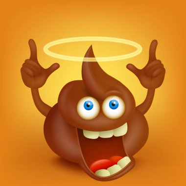 Kutsal kaka karakteri ile yağmur bulutu