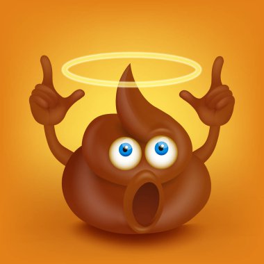 Kutsal kaka karakteri ile yağmur bulutu