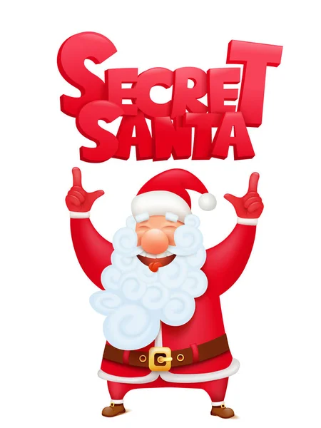 Gizli Noel Baba çizgi film karakter kavramı davetiye