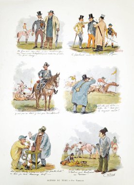 Nidrach 'ın at yarışı hakkındaki illüstrasyonu 1885' te Paris Illustre dergisinde yayınlandı.