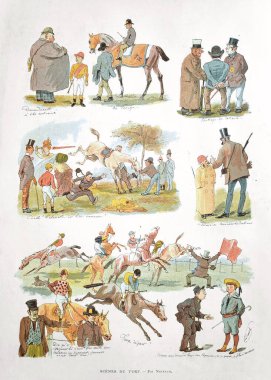 Nidrach 'ın at yarışı hakkındaki illüstrasyonu 1885' te Paris Illustre dergisinde yayınlandı.