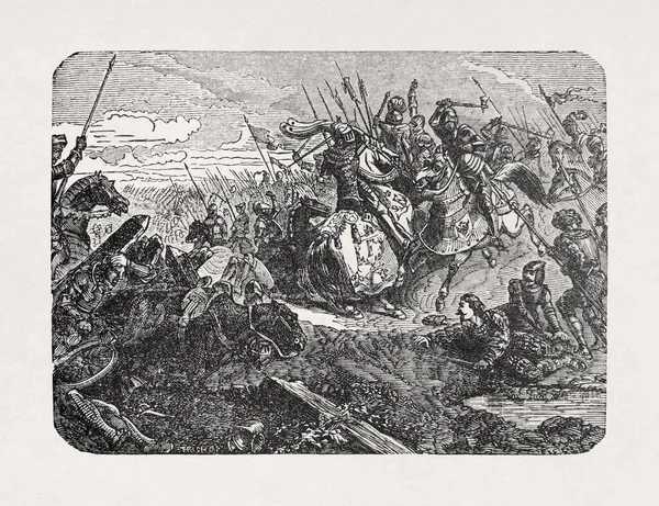 후반에 트리톤 그림은 마리냐 전투에서 프랑스의 프랑수아 묘사하고 아무것 — 스톡 사진
