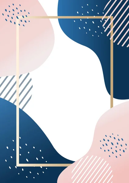 Soyut pembe ve yeşil modern davetli vuruşlar