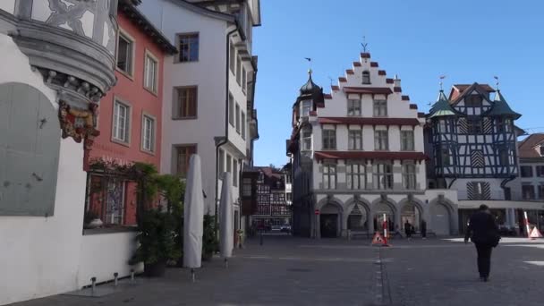 Sankt Gallen Suiza Mayo 2020 Gallen Una Ciudad Sur Del — Vídeo de stock