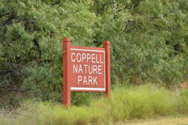 COPPELL, TEXAS / USA - 18 Eylül 2019: Coppell Doğa Parkı