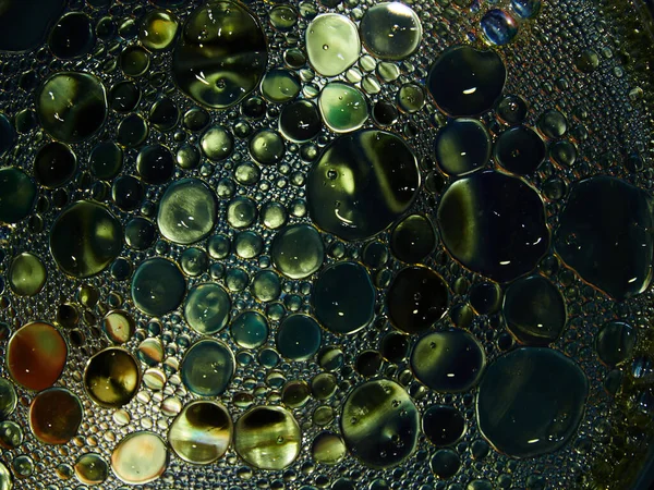 Burbujas de Aceite en el agua, as emejandolo con un mosaico