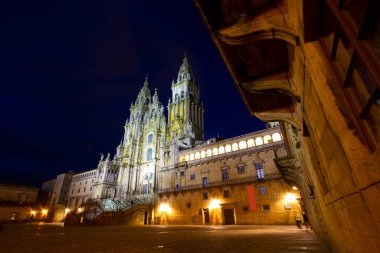 Santiago de Compostela Katedrali 'nin manzarası