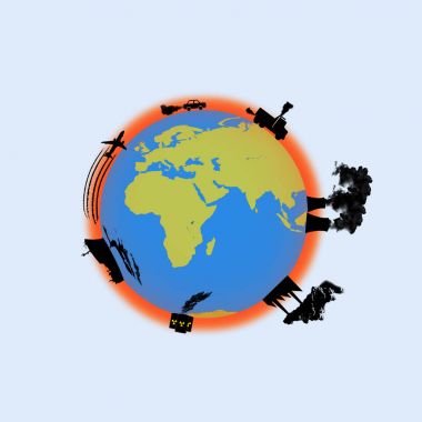 Toprak kirliliği çizimi