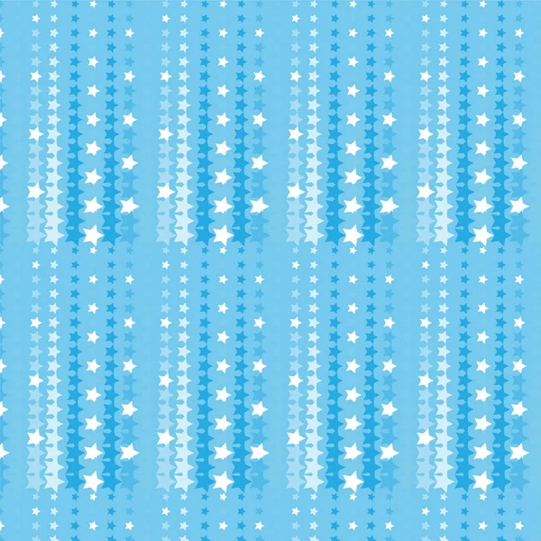 Blau und weiß Stern Halbton-Muster Hintergrund — Stockvektor
