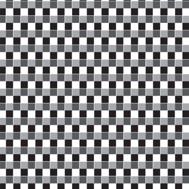 siyah, beyaz ve gümüş gölge kareler arka plan desen